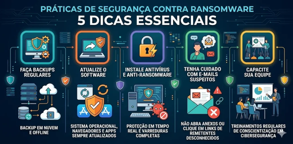 práticas de segurança contra ransomware