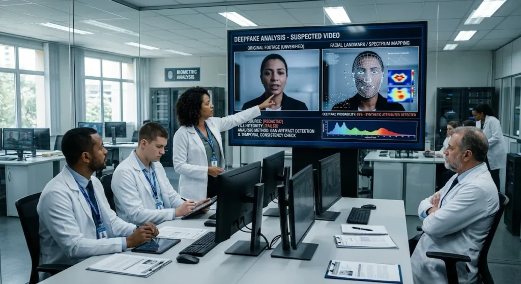 identificacao-deepfake análise de vídeo deepfake por especialistas