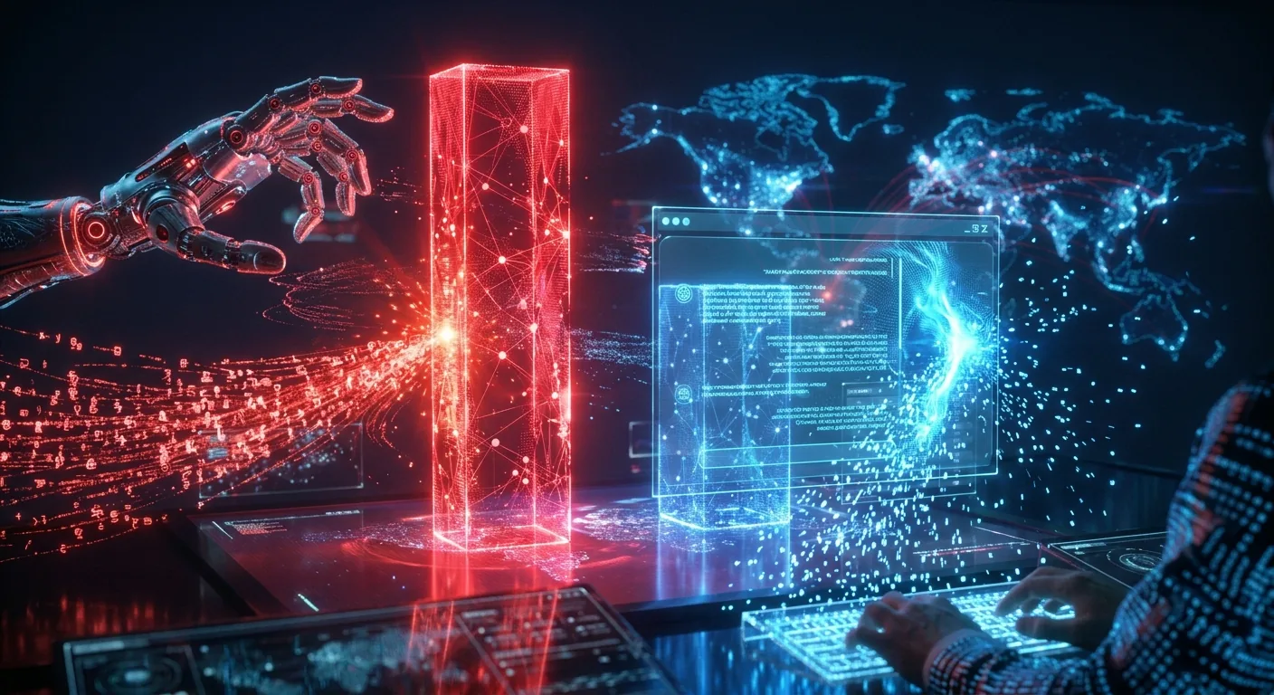 Defesa digital bloqueando múltiplas tentativas de ataque cibernético