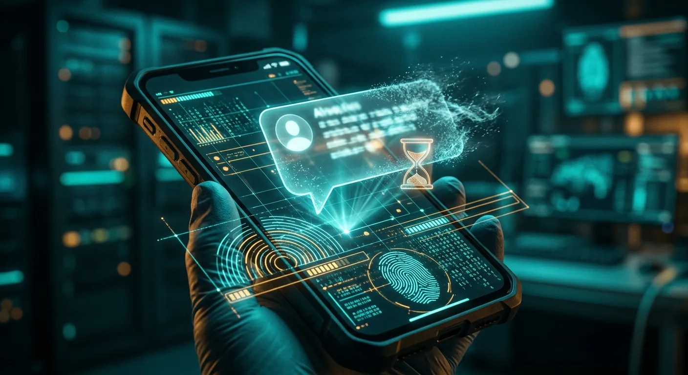 Rastro digital deixado mesmo após apagar mensagens do celular